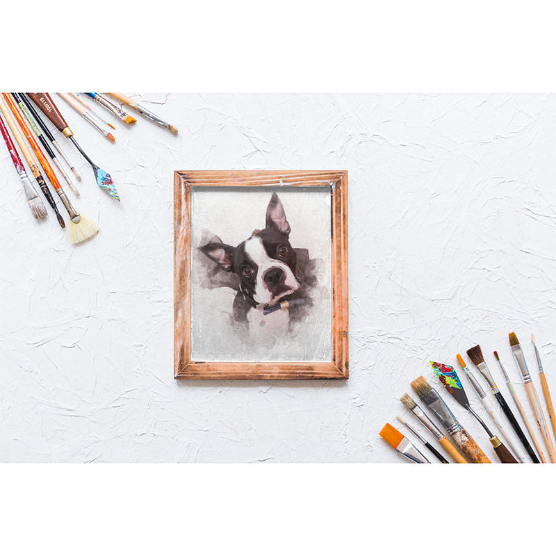 Portrait im Stil "Wasserfarben"